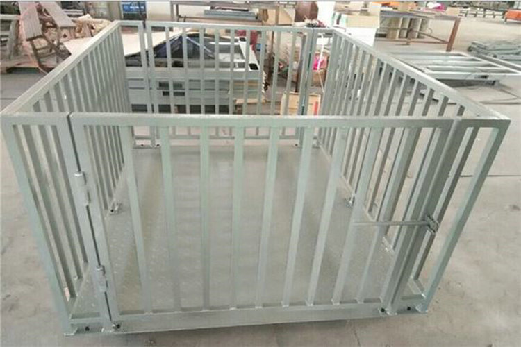 新化縣2噸稱豬牛地磅1.2x1.5m帶圍欄電子秤