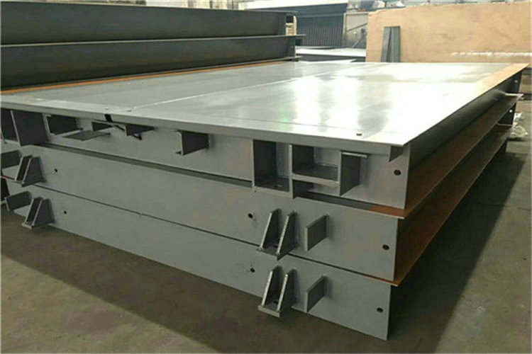 平江縣20噸電子磅秤3x7米廠家施工圖