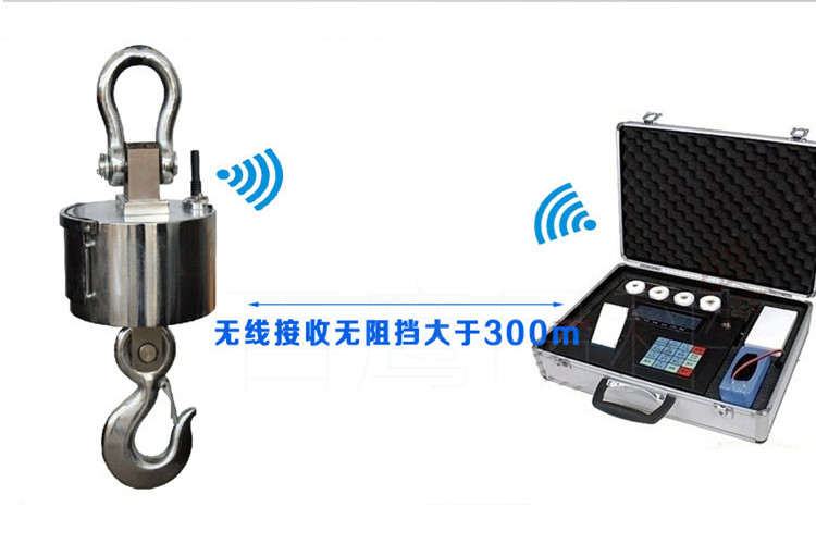 青島OCS30噸無線手持式電子吊鉤秤圖片